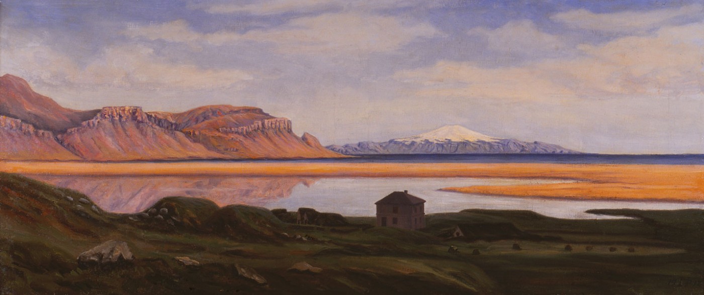 Mynd af verkinu Saurbær á Rauðasandi eftir Þórarinn B. Þorláksson